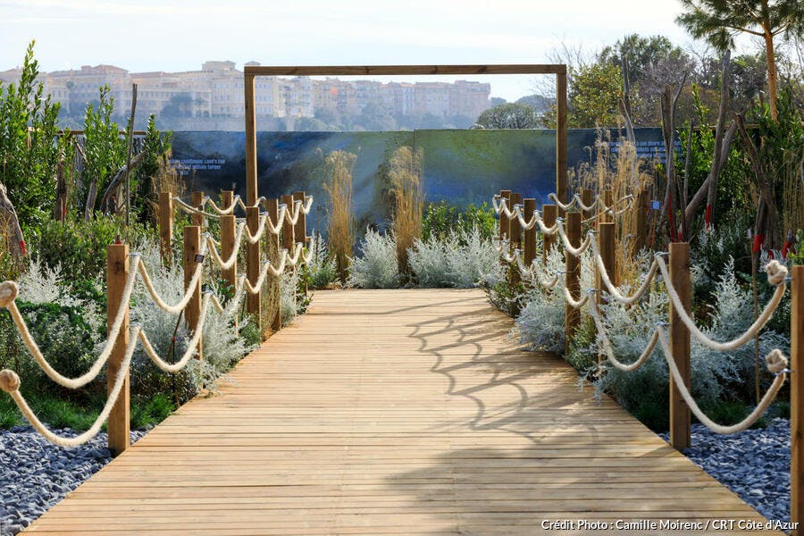 Jardin à Monaco, au festival des jardins de la Côte d'Azur 2023