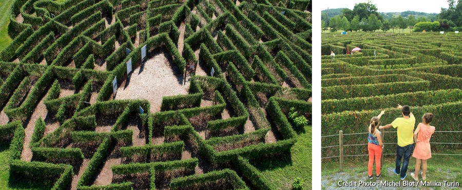 Labyrinthe des jardins de Colette