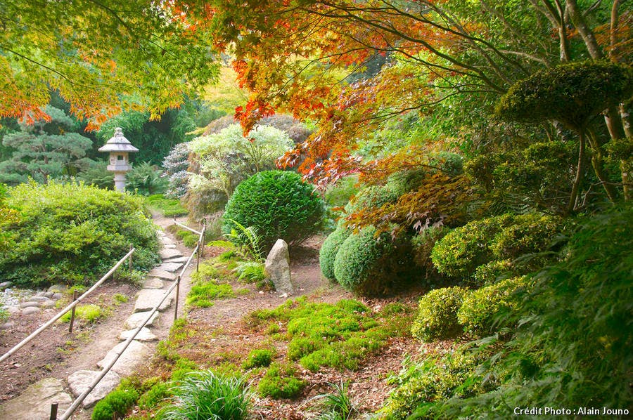 Jardin japonais du parc botanique de Haute-Bretagne